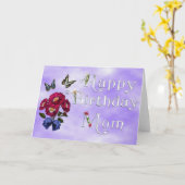 Gelukkige verjaardag moeder kaart (Gele Bloem)