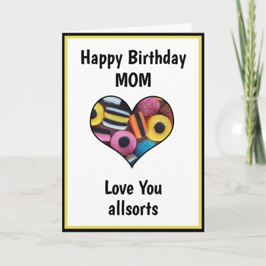 Gelukkige Verjaardag Moeder Leuk Aangepaste Zoetho Kaart (Voorkant)