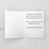 Gelukkige Verjaardag Moeder Liefdesbriefje Kaart (Binnen)