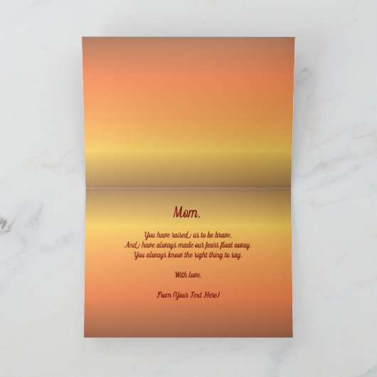 Gelukkige Verjaardag Moeder Zonsondergang 2584 Kaart (Binnen)