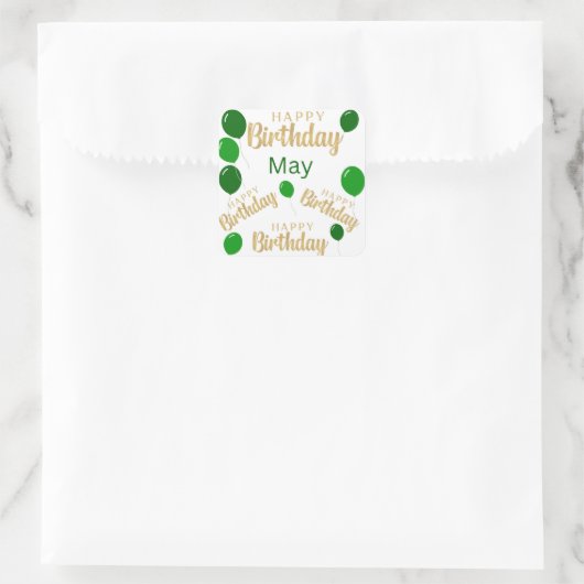 Gelukkige verjaardag Moederdag Sticker (Tas)