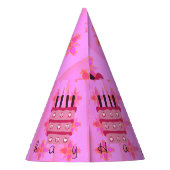 Gelukkige verjaardag. Moge uw dag speciaal zijn zo Feesthoedjes (Achterkant)