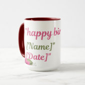 Gelukkige verjaardag mok (Voorkant links)