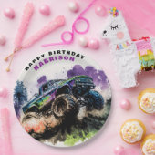 Gelukkige verjaardag Monster Truck Smash Crash Boy Papieren Bordje (Feest)