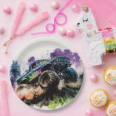 Gelukkige verjaardag Monster Truck Smash Crash Boy Papieren Bordje (Feest)