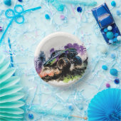 Gelukkige verjaardag Monster Truck Smash Crash Boy Papieren Kommen (Feest)