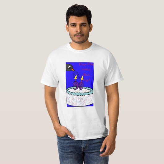 Gelukkige verjaardag, Monte! Volwassen T-shirt (Voorkant volledig)