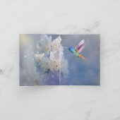 Gelukkige Verjaardag Mooie Kolibrie Bedankkaart (Binnen)