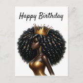 Gelukkige Verjaardag Mooie Sista Black Girl Magic  Feestdagenkaart (Voorkant)