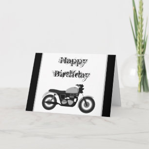 Gelukkige verjaardag motorkaart kaart