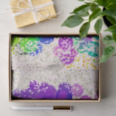 Gelukkige Verjaardag Multicolor Abstracte Bokeh Fo Tissuepapier (Geschenk)