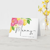 Gelukkige Verjaardag Mummy Mum To Be Baby Bump Zwa Kaart (Gele Bloem)