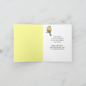 Gelukkige Verjaardag Muzikant Fun Music Note Bird Kaart (Binnen)