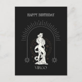 Gelukkige Verjaardag Mystic Maagd Zodiac Horoscoop Briefkaart (Voorkant)