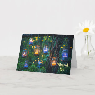 Gelukkige Verjaardag Mystieke Kaarsen Wijnstok Mag Kaart