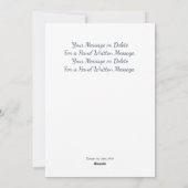 Gelukkige Verjaardag, Naam, Boodschap, Bloemen op Feestdagenkaart (Achterkant)