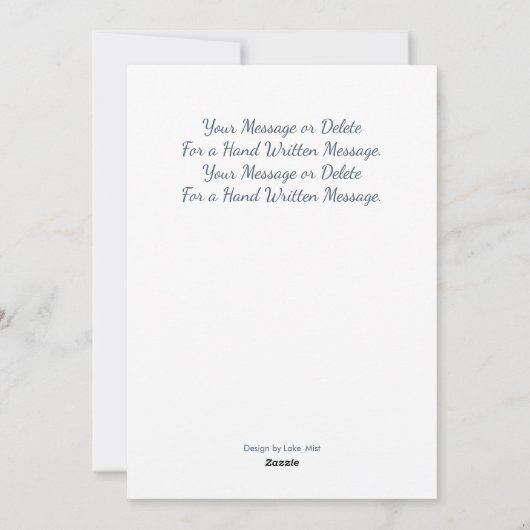 Gelukkige Verjaardag, Naam, Boodschap, Bloemen op  Feestdagenkaart (Achterkant)