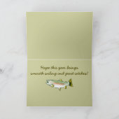 Gelukkige Verjaardag Naam  Regenboog Forel Kaart (Binnen)