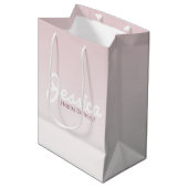 Gelukkige verjaardag,  naam | Roos Ombre Medium Cadeauzakje (Voorkant Gekanteld)