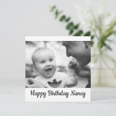 Gelukkige verjaardag Nancy Aankondiging (Staand voorkant)