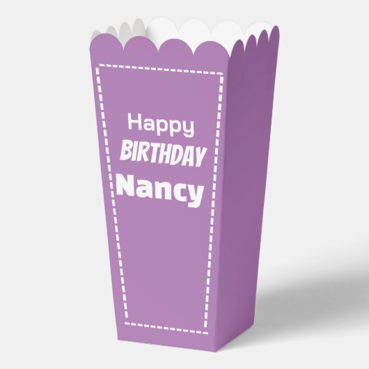 gelukkige verjaardag Nancy bewerkbaar Bedankdoosjes (Voorkant)