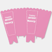 gelukkige verjaardag Nancy bewerkbaar Bedankdoosjes (Ongevouwen)