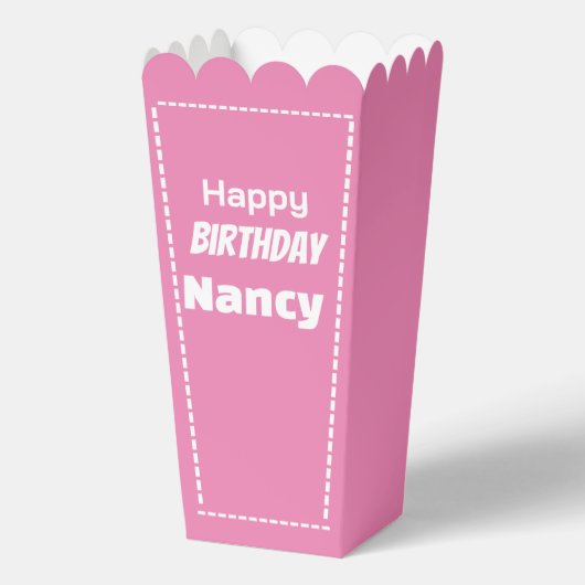 gelukkige verjaardag Nancy bewerkbaar Bedankdoosjes (Voorkant)