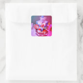 Gelukkige verjaardag Nancy Vierkante Sticker (Tas)