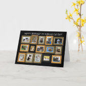 Gelukkige Verjaardag, Nationale Kattendag Kaart (Gele Bloem)