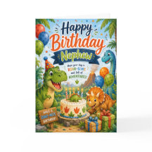Gelukkige verjaardag neefje Dinosaur Adventure