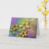 Gelukkige verjaardag nichtje kaart (Gele Bloem)