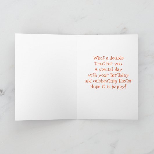 *** GELUKKIGE VERJAARDAG NICHTJE *** MET PASEN VOO FEESTDAGEN KAART (Binnen)