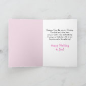 Gelukkige Verjaardag Nichtje Pastel Gele Rozen Kaart (Binnen)