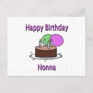Gelukkige Verjaardag Nonna Italiaanse Oma Verjaard Briefkaart