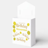Gelukkige verjaardag November verjaardagen Voorvee Bedankdoosjes (Geopend)