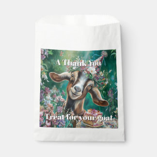 Gelukkige verjaardag Nubische geitentuin bloemen Bedankzakje