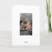 Gelukkige Verjaardag Nutty Friend Funny Squirrel Kaart (Achterkant)