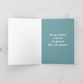 Gelukkige Verjaardag Ocean Sunrise Palmbomen Custo Kaart (Binnen)