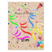 Gelukkige Verjaardag Oktober 2022 Tafelkleed (Voorkant)