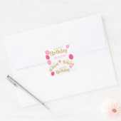 Gelukkige verjaardag Oktober Birthdays Sticker (Envelop)