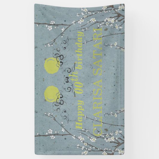 Gelukkige verjaardag - OM HET EVEN WELK JAAR Perso Spandoek (Verticaal)