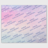 Gelukkige verjaardag, om het even welke leeftijd, cadeaupapier (Vlak)