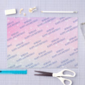 Gelukkige verjaardag, om het even welke leeftijd,  tissuepapier (Craft)