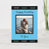 Gelukkige verjaardag om je foto toe te voegen kaart (Voorkant)