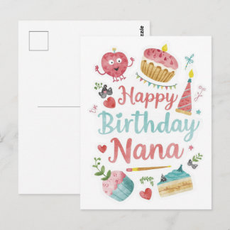 Gelukkige verjaardag oma  briefkaart