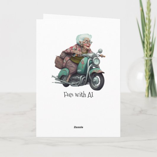 Gelukkige verjaardag oma gepersonaliseerd kaart (Achterkant)