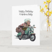 Gelukkige verjaardag oma gepersonaliseerd kaart (Gele Bloem)