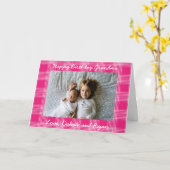 Gelukkige Verjaardag Oma Gepersonaliseerde Fotokaa Kaart (Gele Bloem)