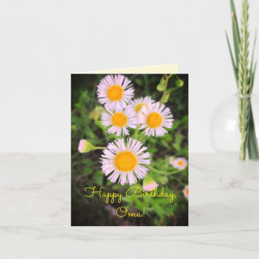 Gelukkige Verjaardag, Oma! Heb een Mooie Dag! Kaart (Voorkant)