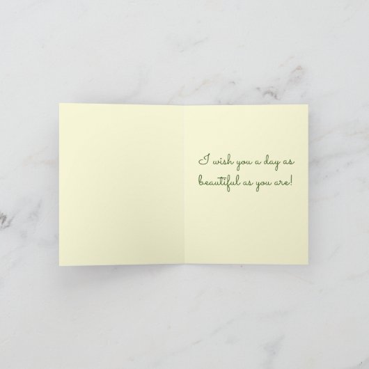 Gelukkige Verjaardag, Oma! Heb een Mooie Dag! Kaart (Binnen)